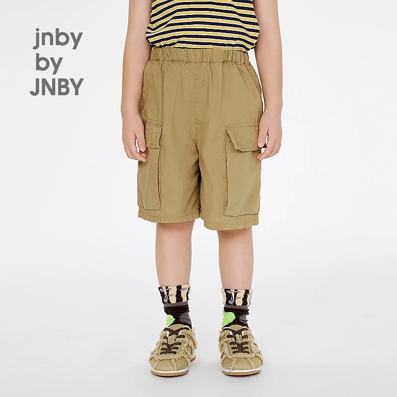 新款江南布衣童装短裤宽松直筒裤25夏男童1P5E12410