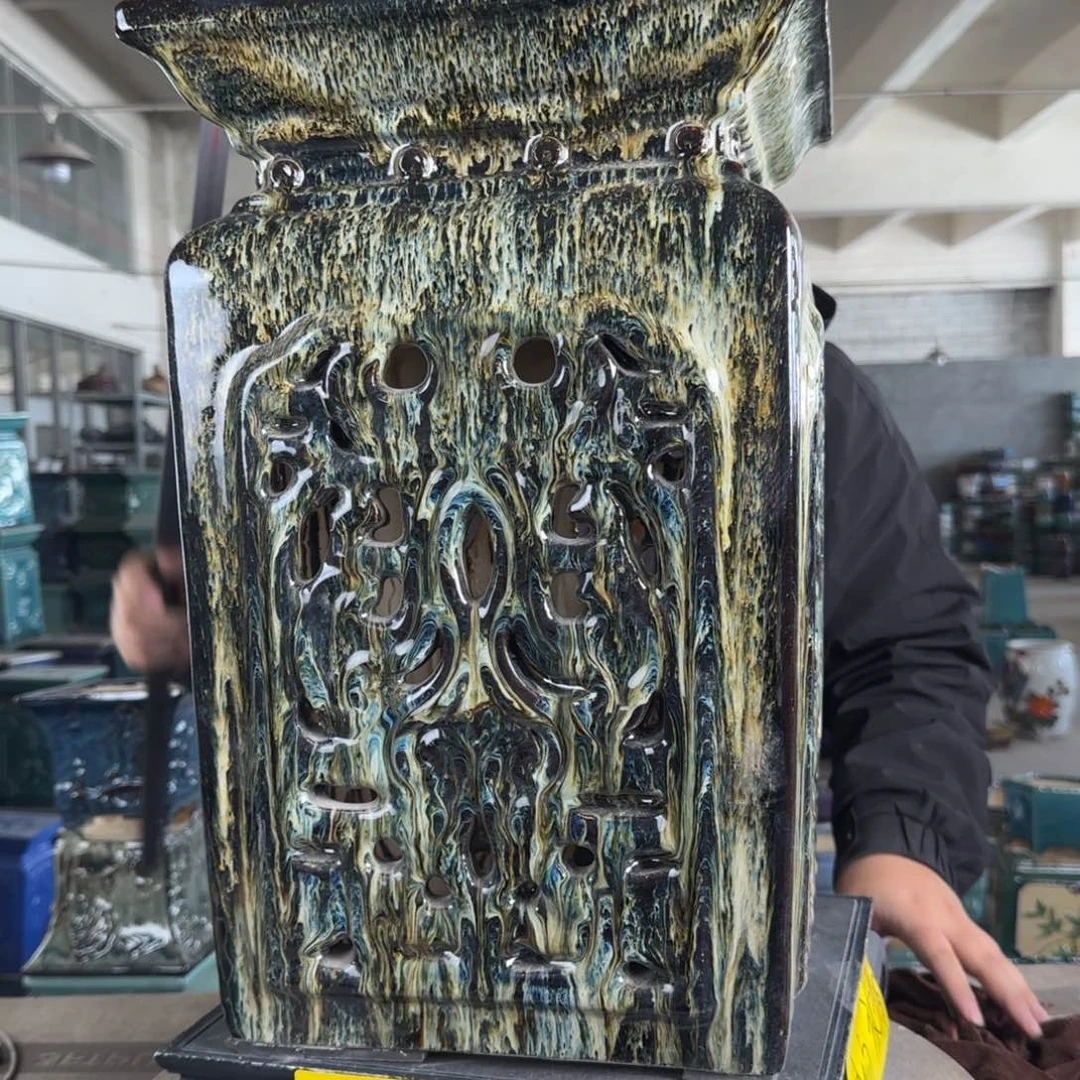 陶赵*良。一风堂石湾花盆