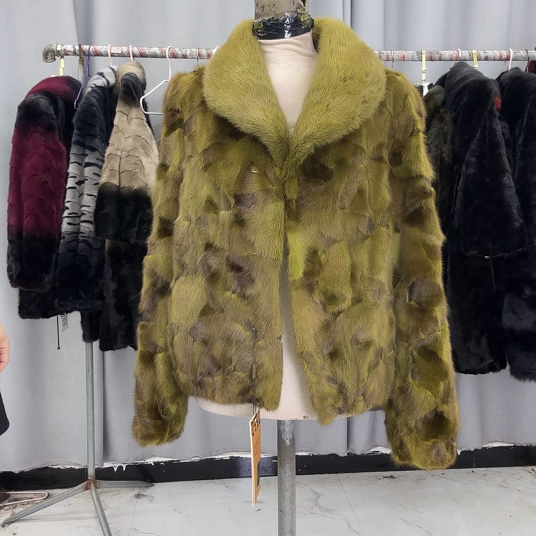 水貂拼貂真皮真毛