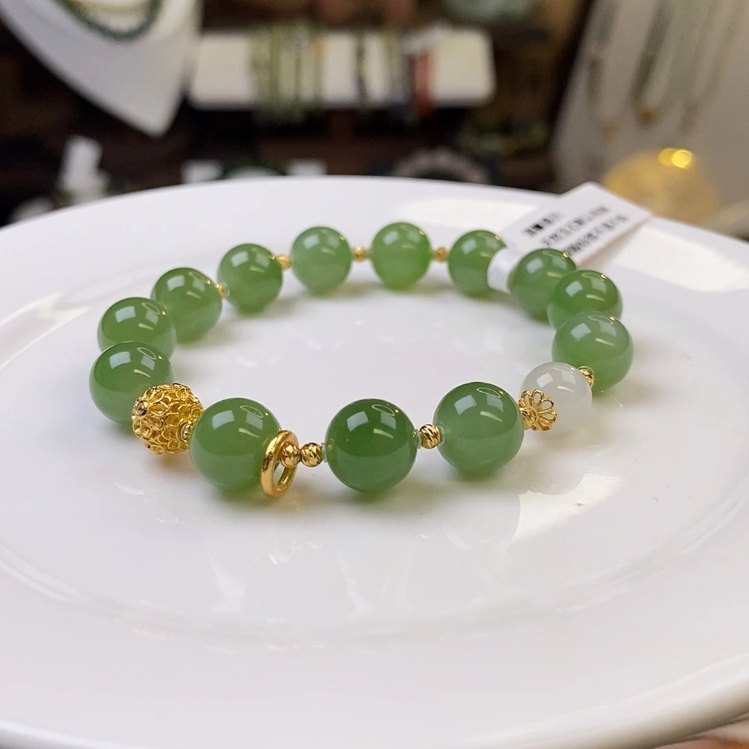 和田玉未镶嵌手链