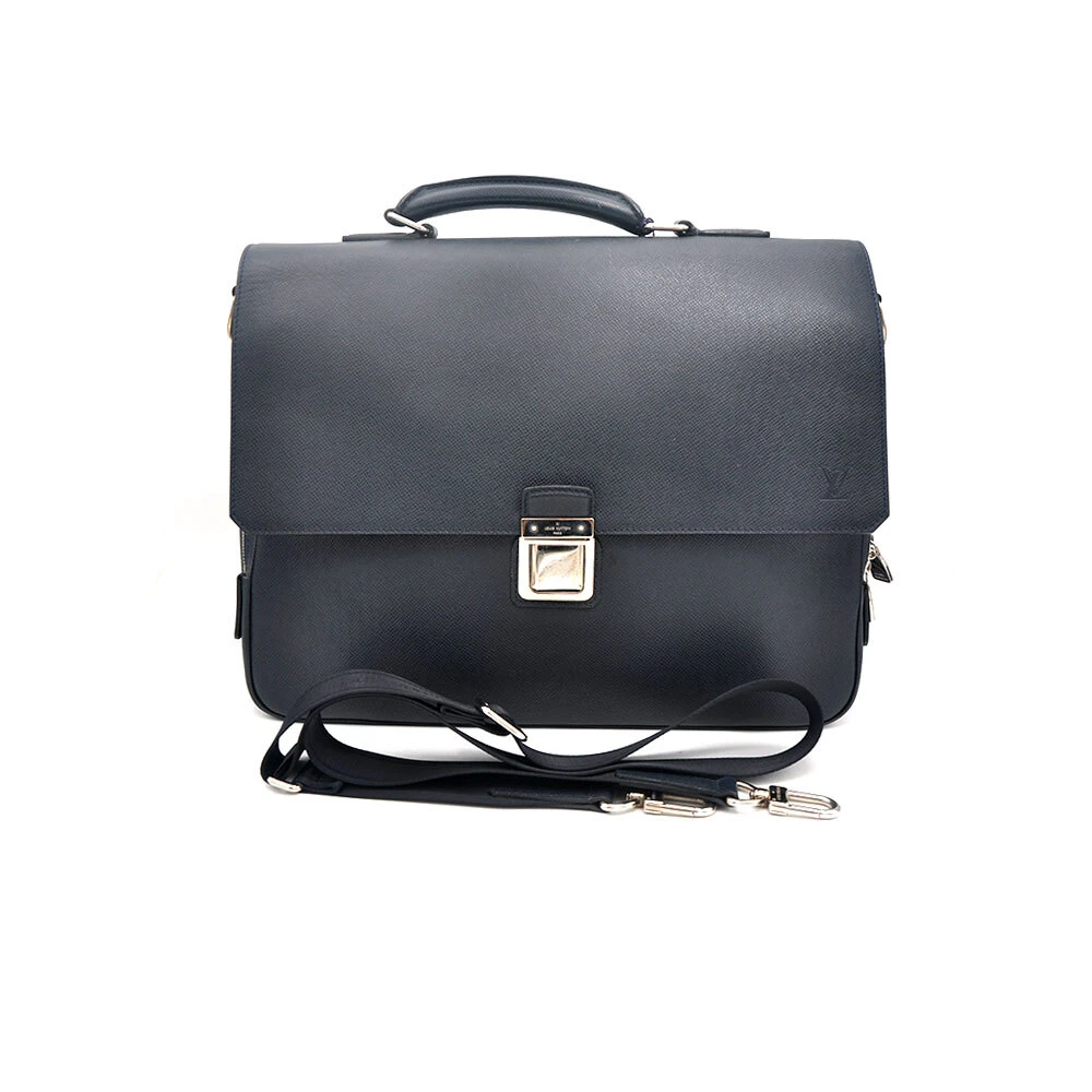 95新 LouisVuitton/路易威登 97新海军蓝十字纹公文包38*29/95592