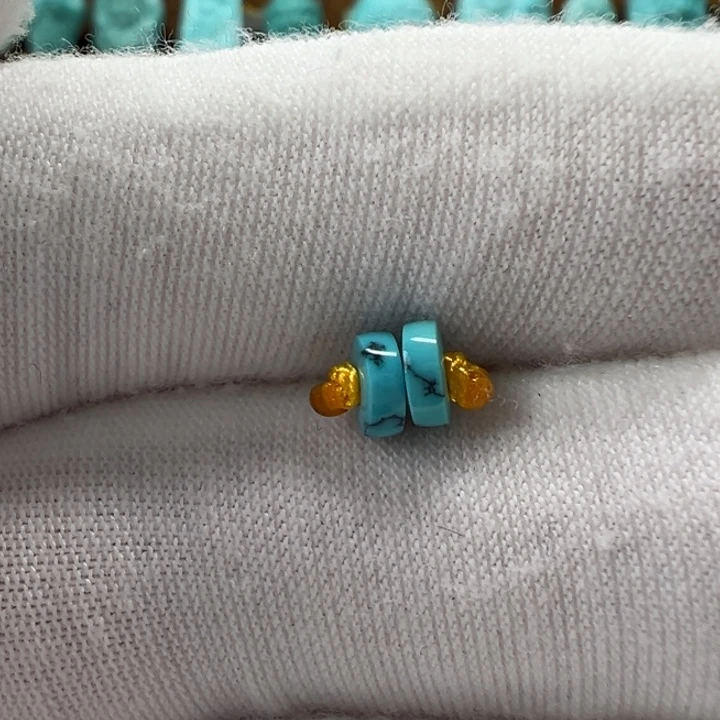 绿松石未镶嵌隔片5mm