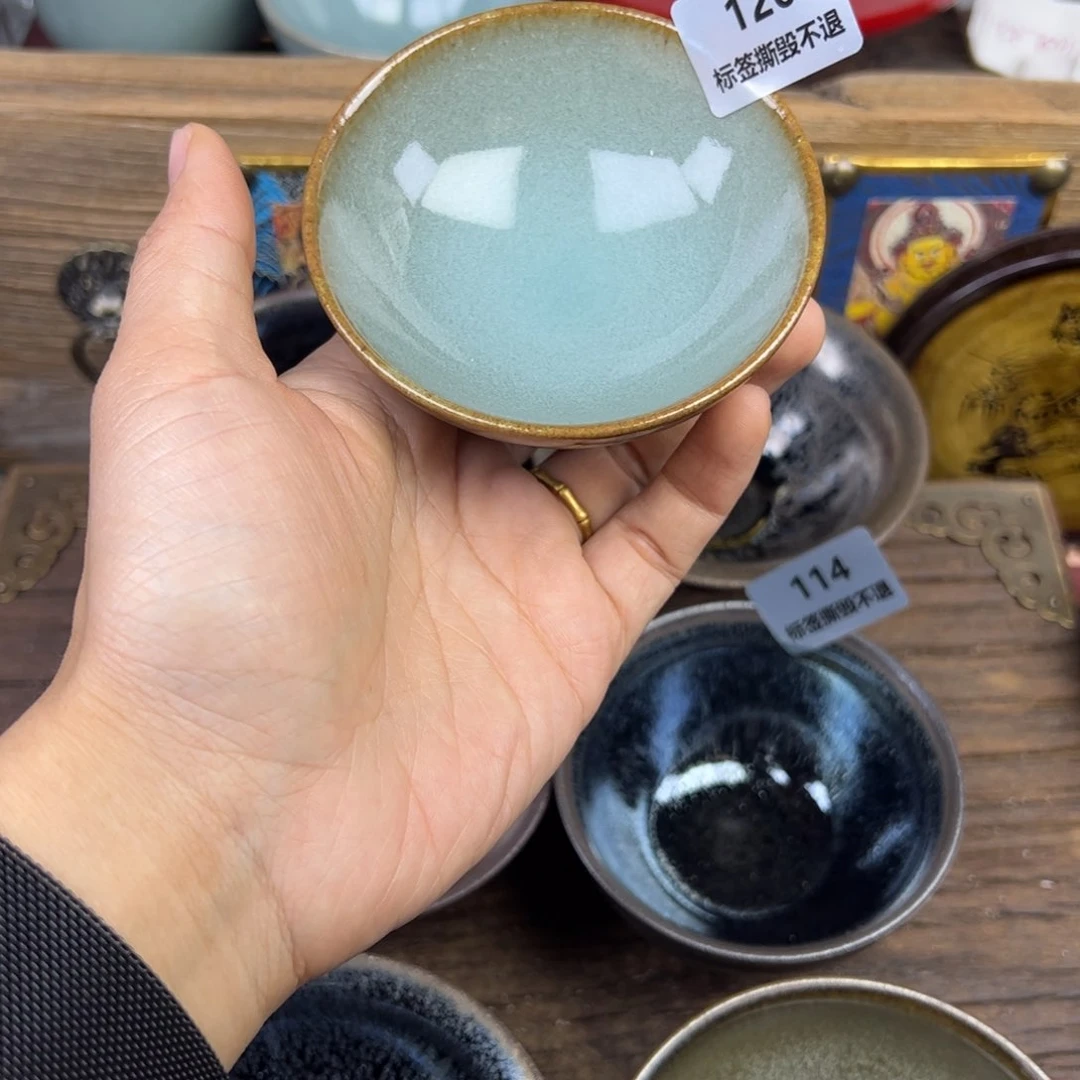 顾佳敏全手工柴烧建盏120