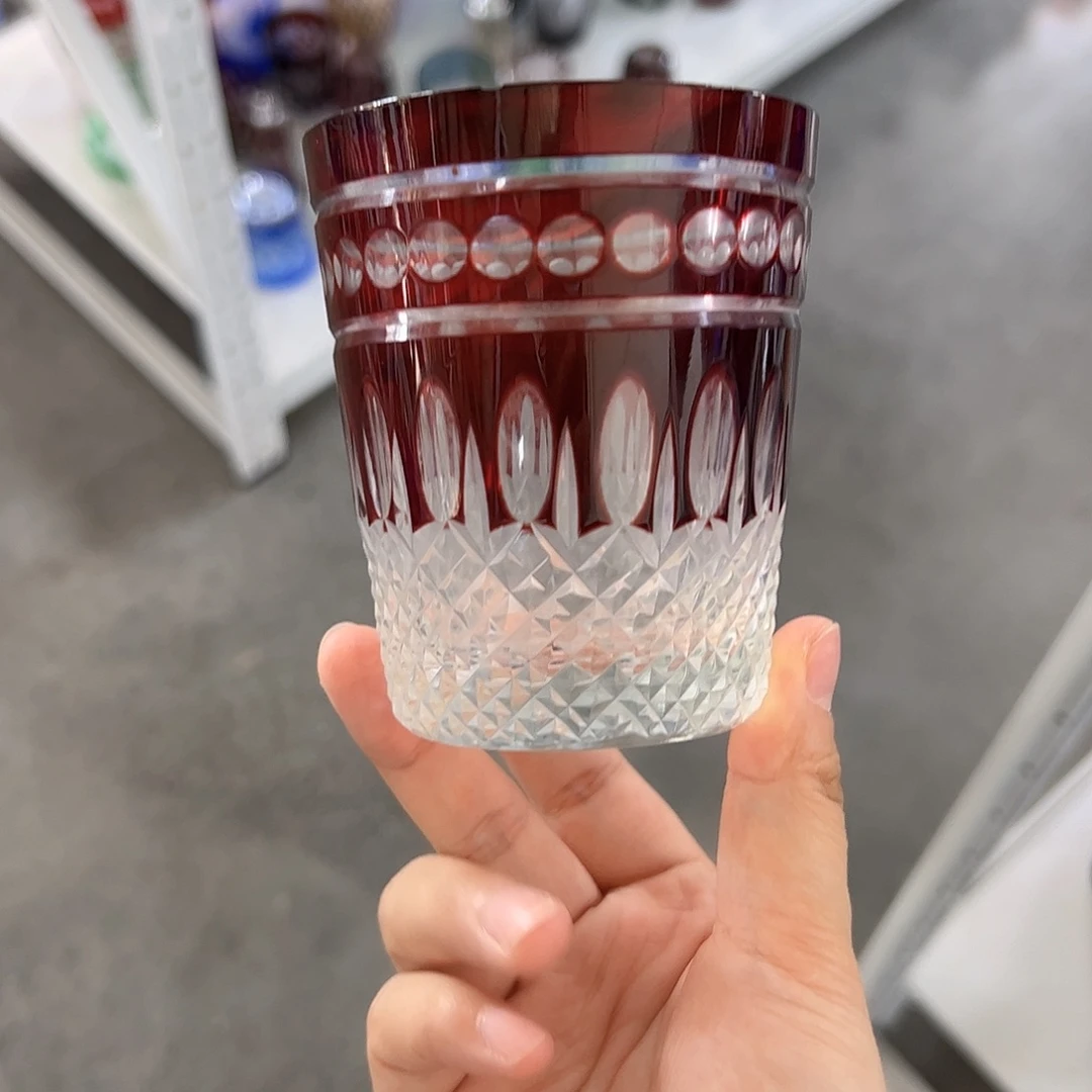 水晶玻璃高脚款微瑕一个
