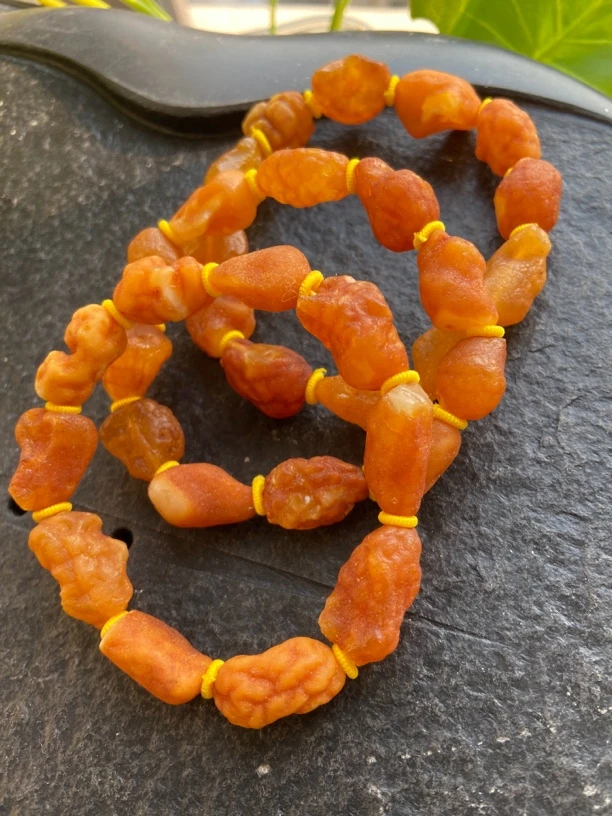 天然波罗的海原矿蜜蜡海漂原石手串（多样拍发其一）