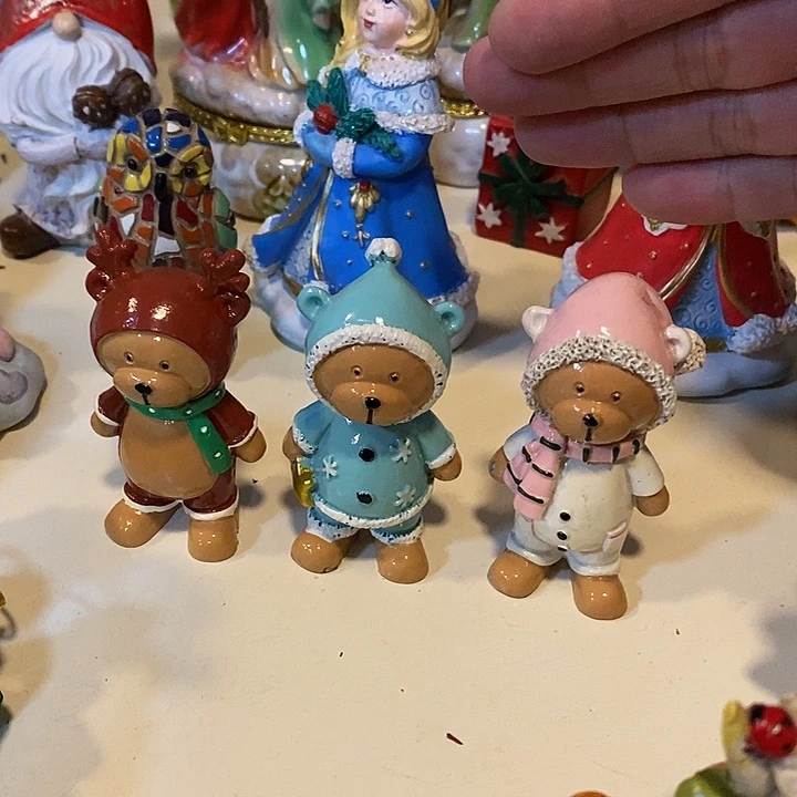 树脂制品小熊3只一组