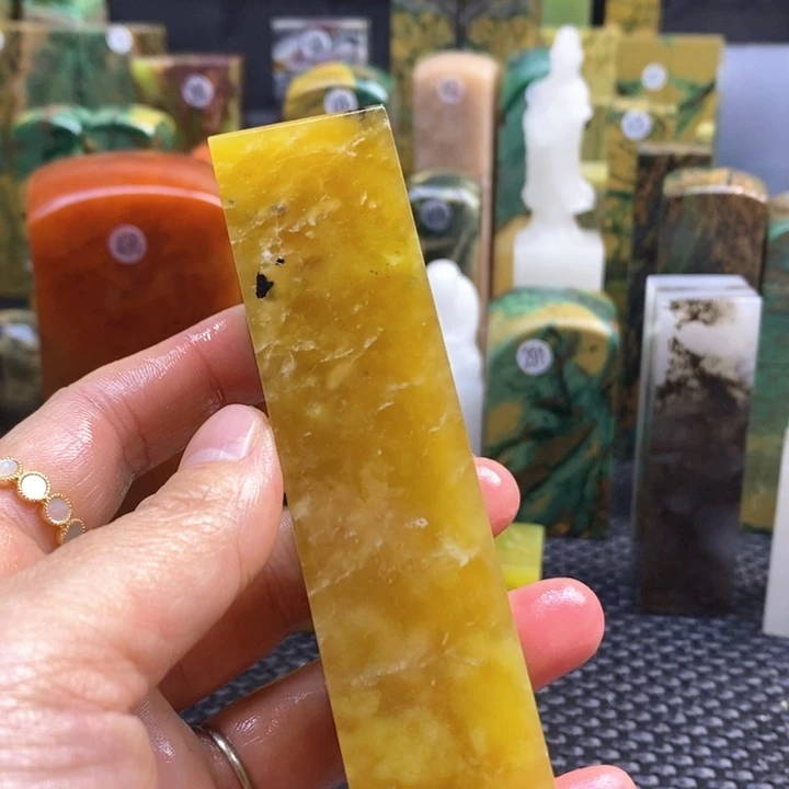 四川石李*霖青田石印章石