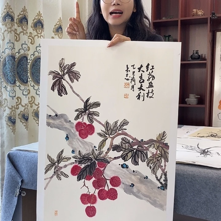 国画纯手绘国画写意作品45*68