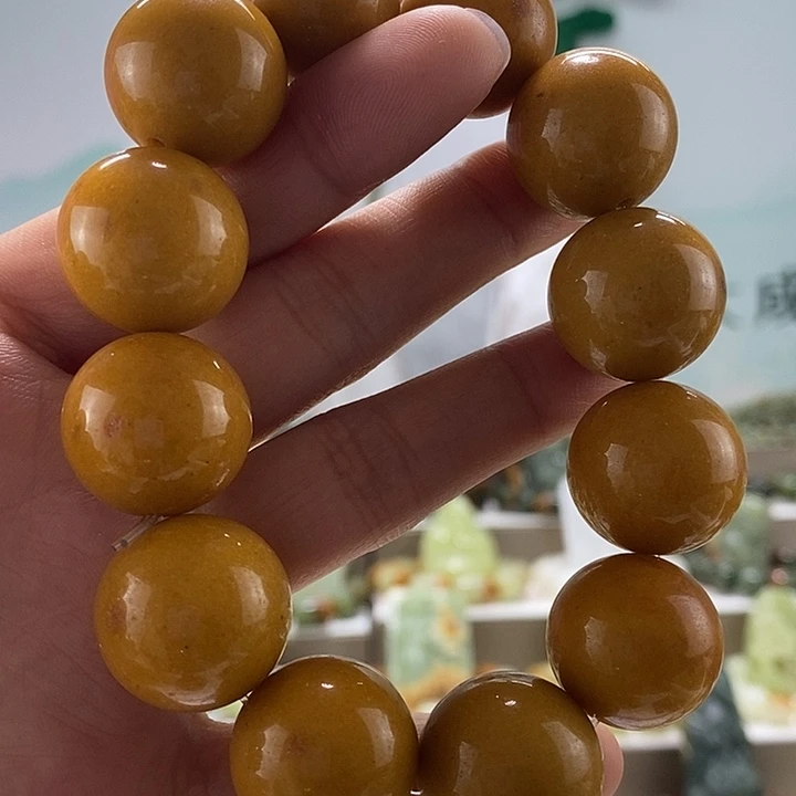 蛇纹石玉手链未镶嵌2.0多样性随机发一串