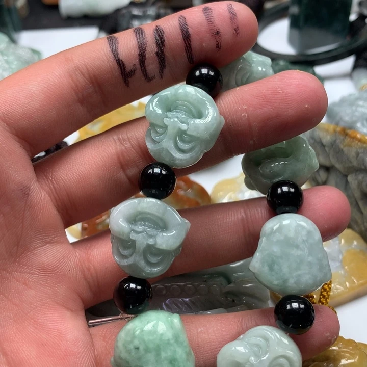 翡翠未镶嵌颈饰保真天然a货翡翠