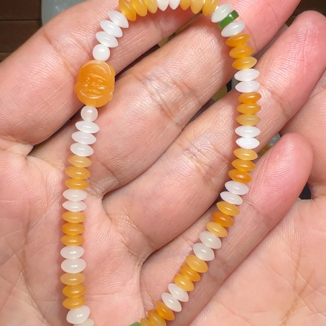 和田玉未镶嵌手链