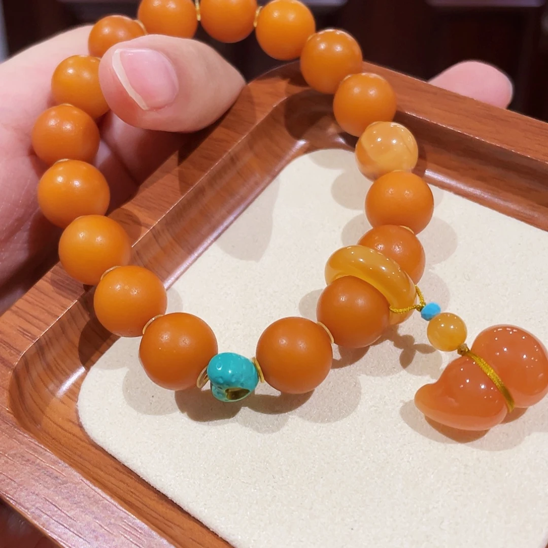 蜜蜡未镶嵌手链手串