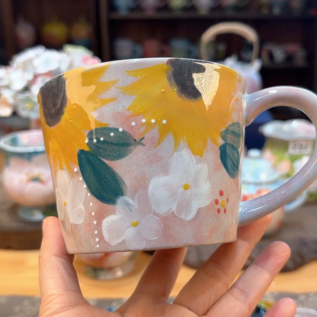 景德镇手绘高温釉下彩陶瓷茶具