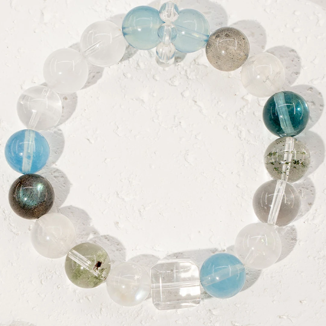 MM · 皆顺 · 天然水晶多宝手串· 10mm（多样性）-水