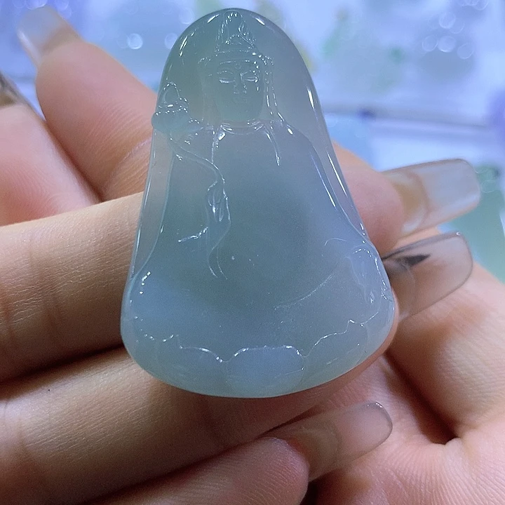 颈饰未镶嵌翡翠天然翡翠A货吊坠