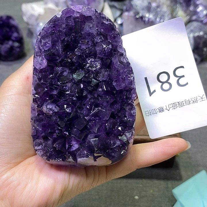 未镶嵌紫晶珠宝半成品