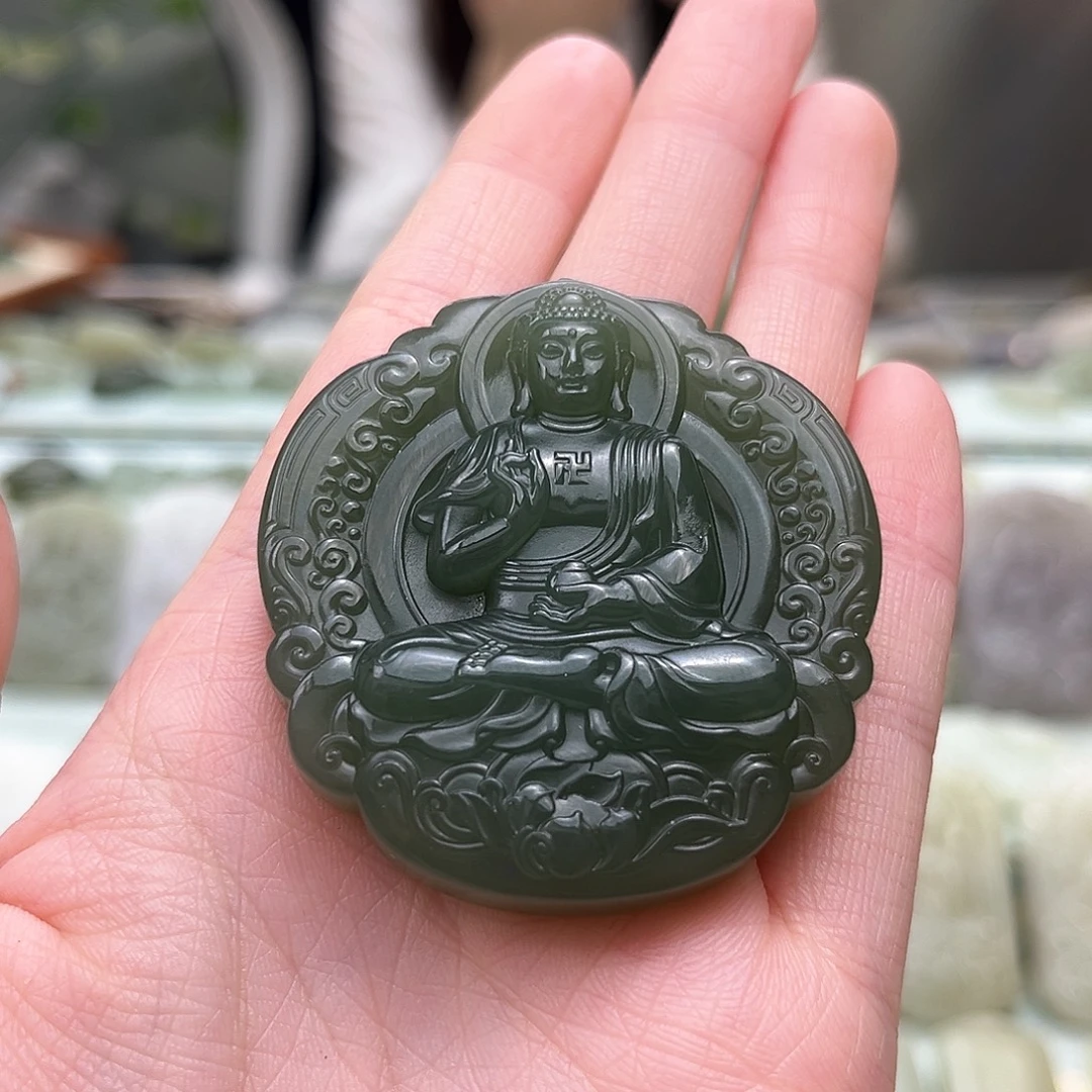 李***@和田玉未镶嵌颈饰