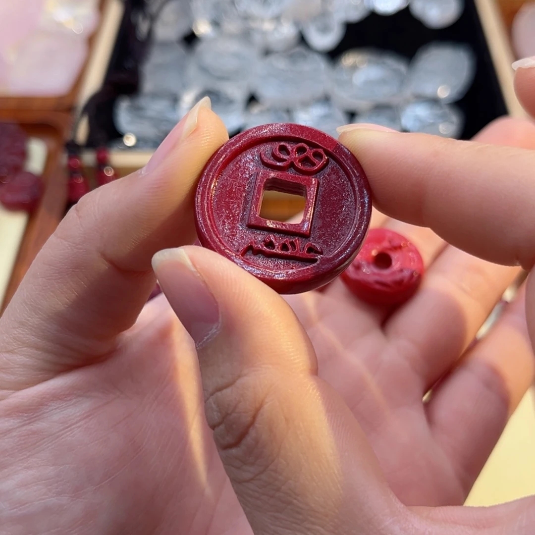 水晶颈饰未镶嵌私*钱币63