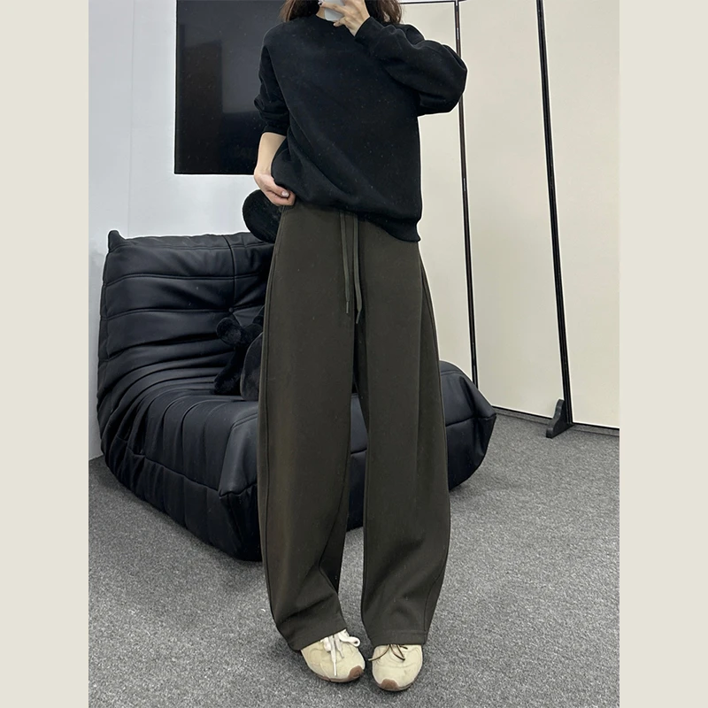 No talking春秋新款美式珠地棉长裤男款美式卫裤休闲裤男生裤子