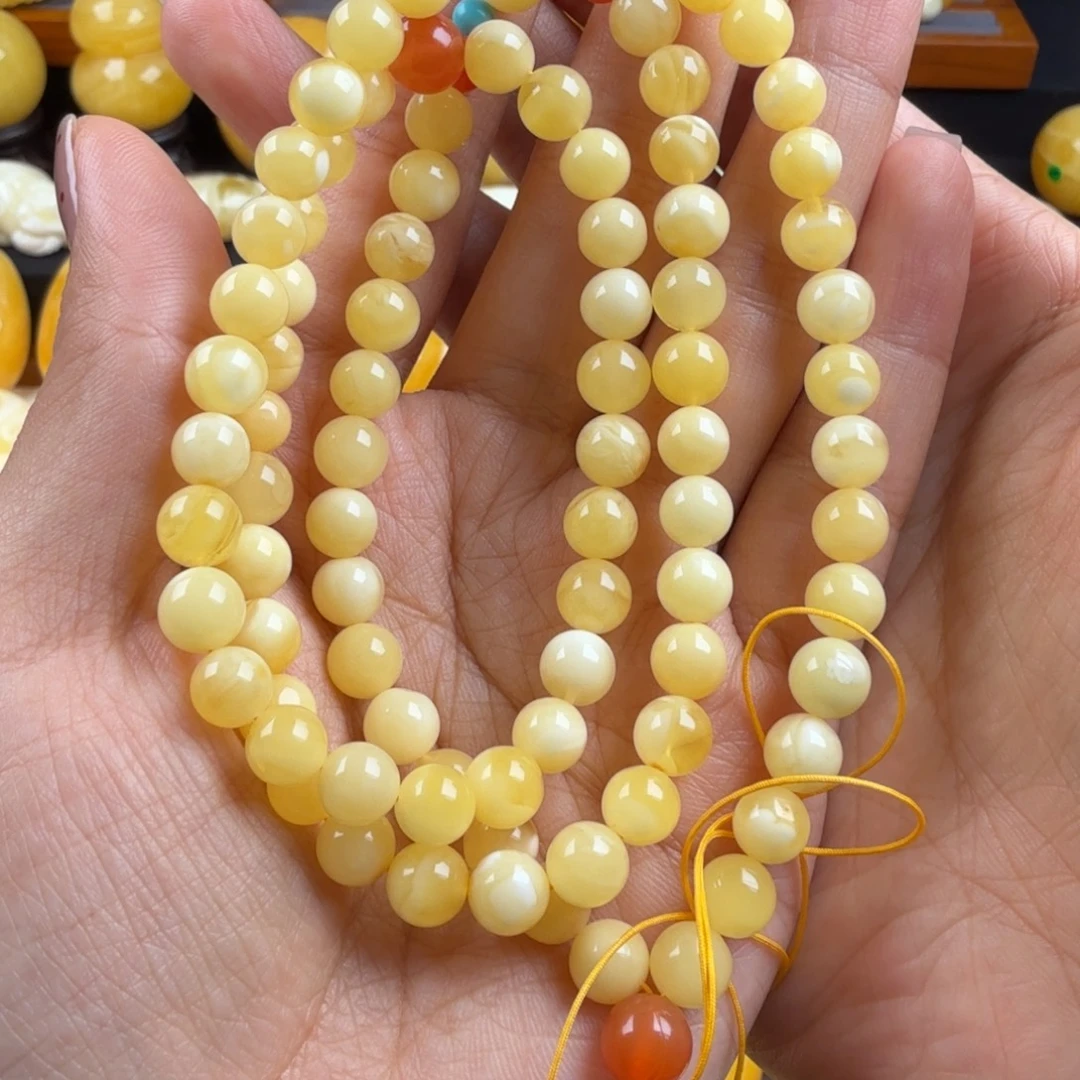 琥珀未镶嵌颈饰纯天然琥珀蜜蜡无优化