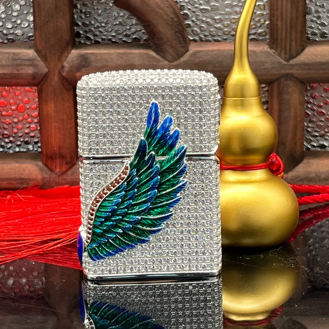 ZIPPO/之宝打火机 天使之翼蓝重甲常规【小飞火机】DYJ1