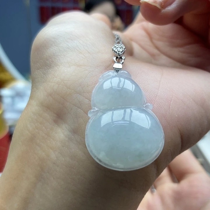 翡翠银S925镶嵌颈饰吊坠9