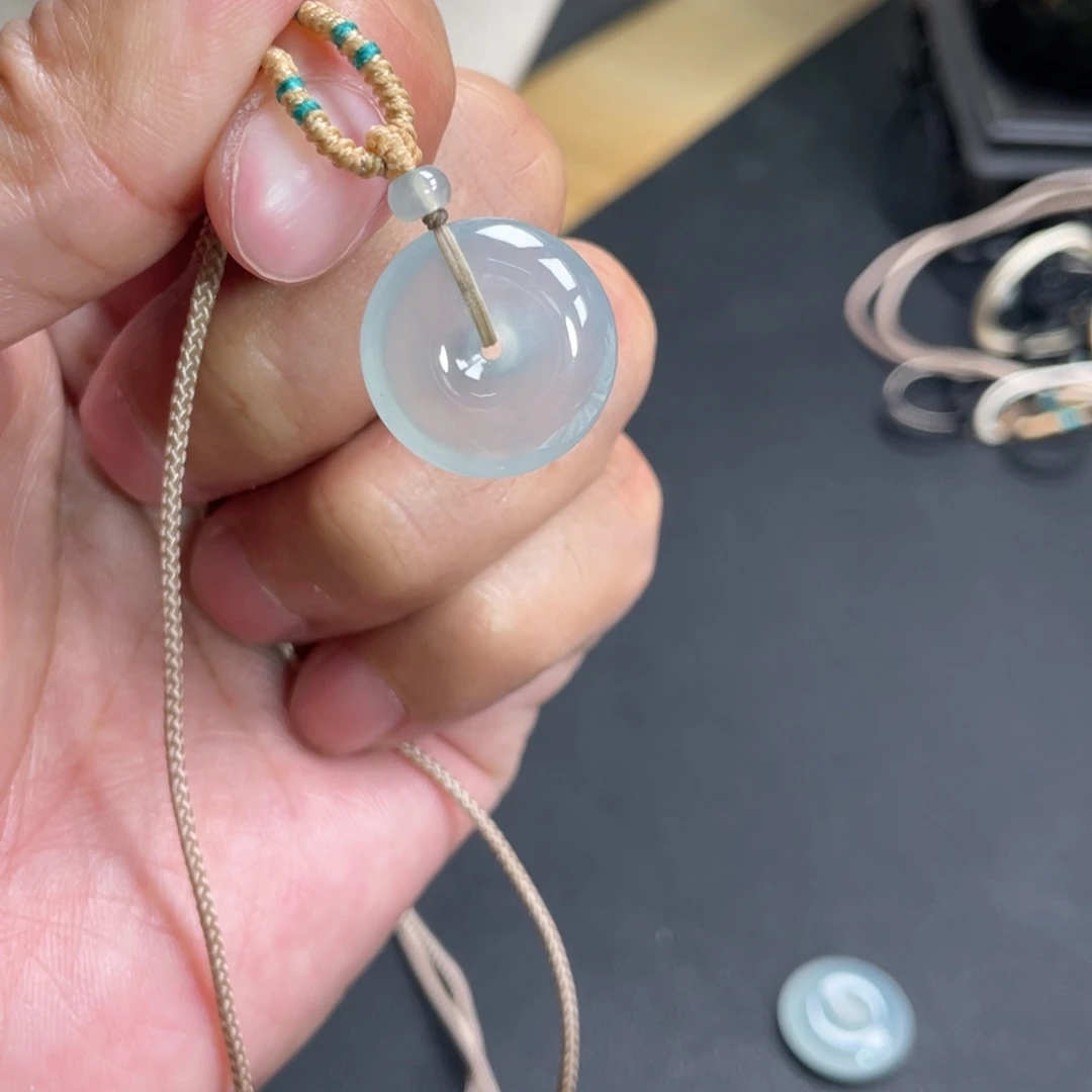 翡翠未镶嵌颈饰18.3-5.8