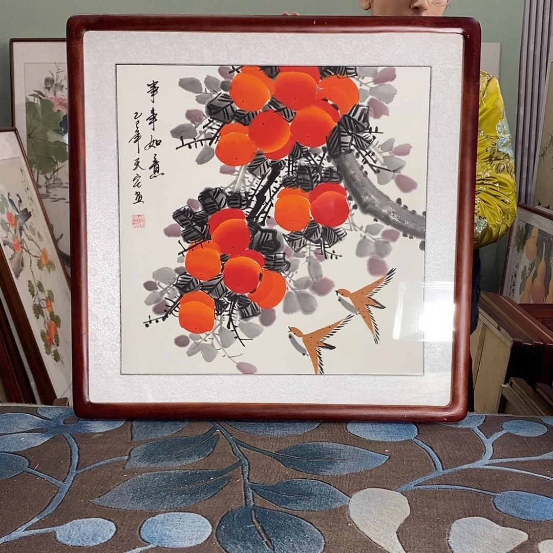 国画62✖️62国画作品带框包邮
