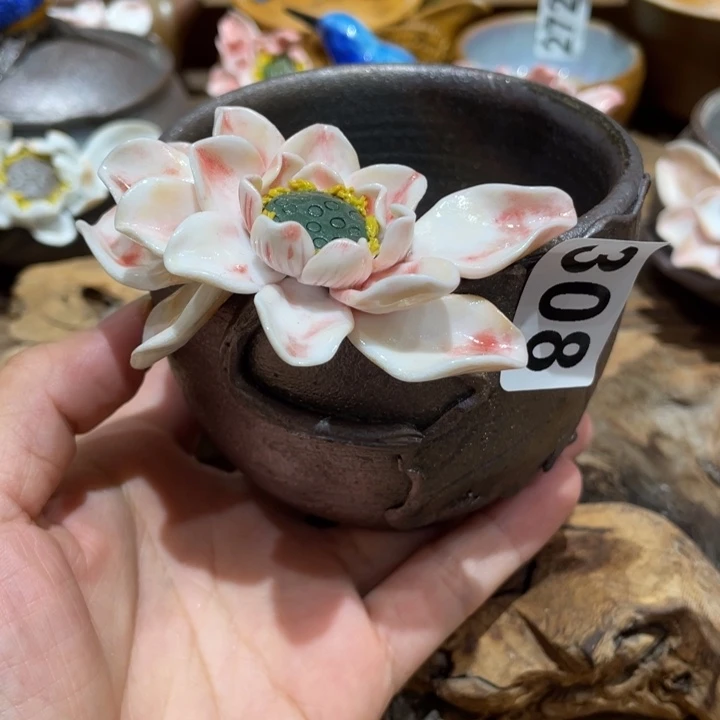 手工制作陶瓷茶具茶杯青蛙