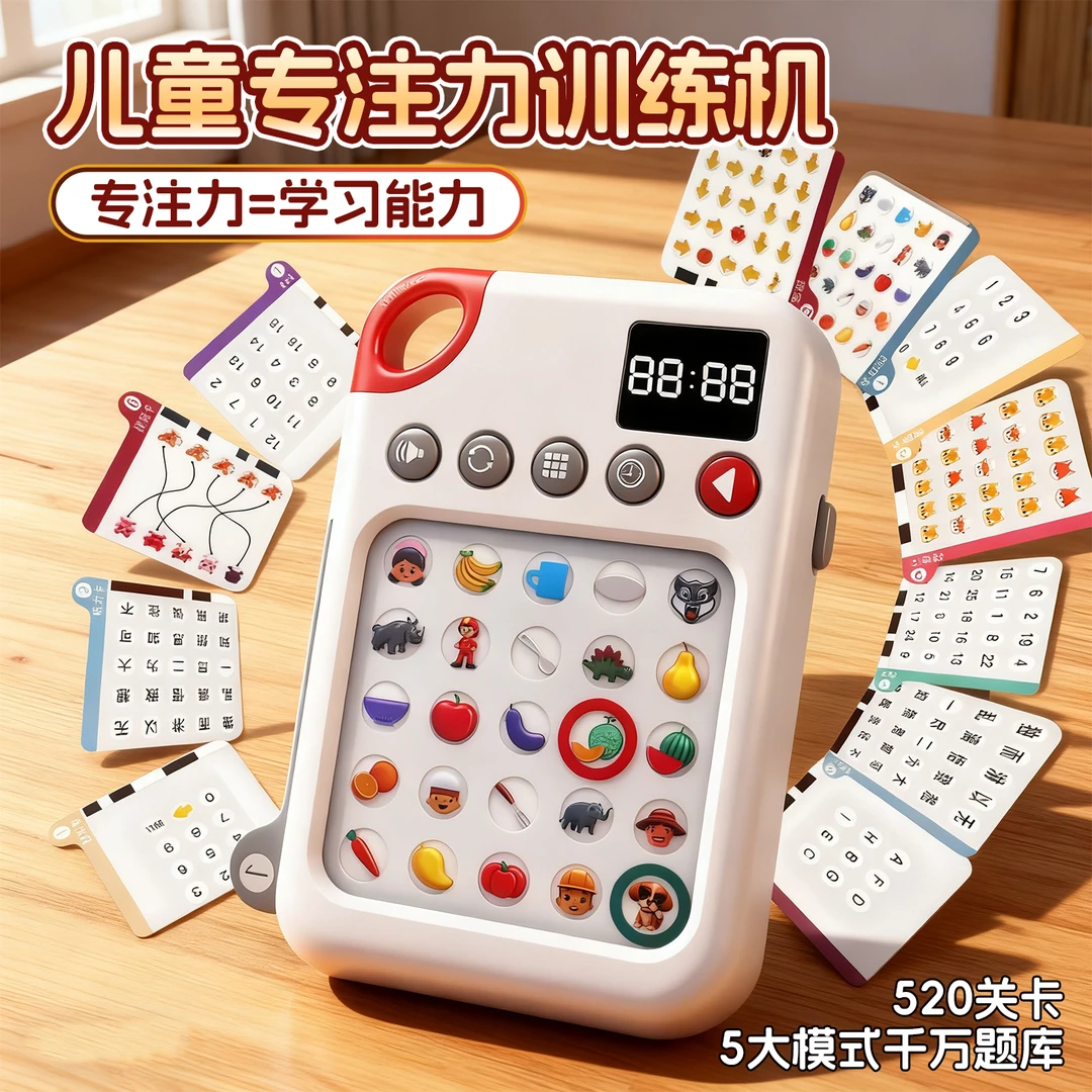 舒尔特方格专注力逻辑训练机提升注意力神器儿童早教益智玩具男孩