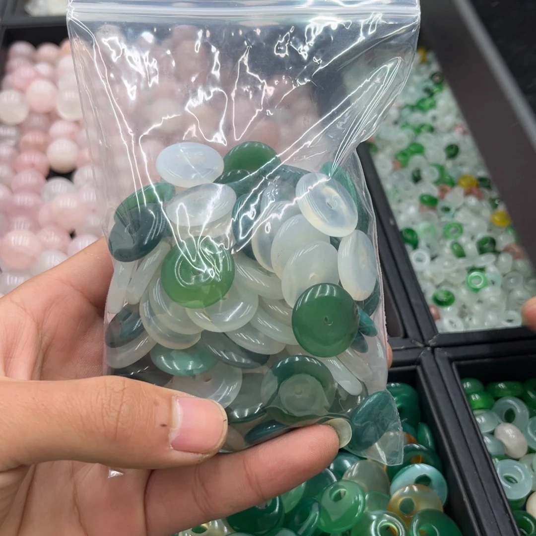 荡***清玛瑙/玉髓合金颈饰