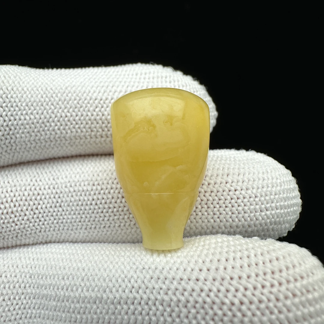 Z1691天然原矿蜜蜡 蜜蜡三通 15*24mm 80克价