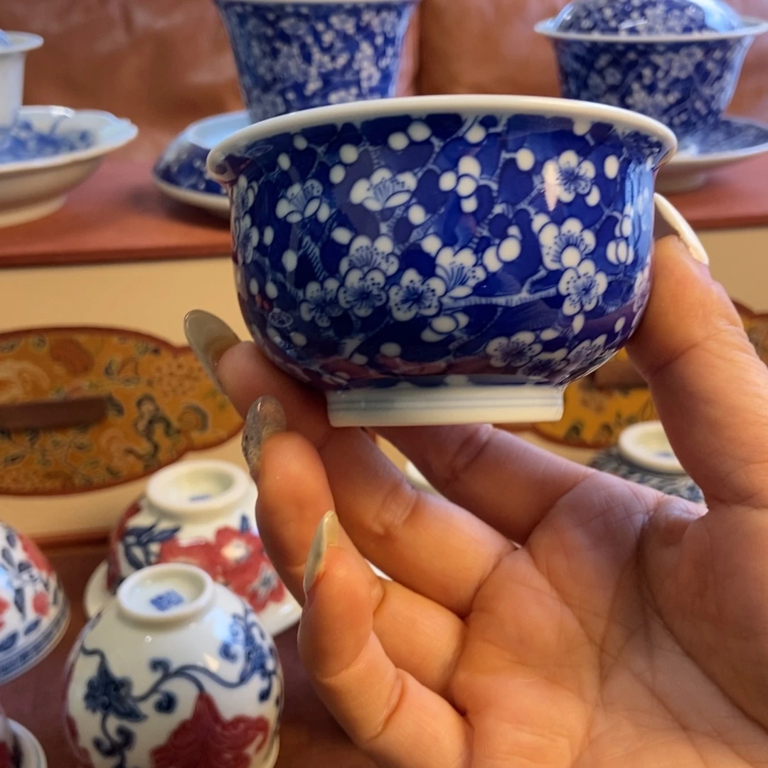 w雪山春晓冰梅炉式杯