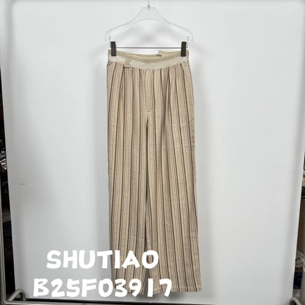 【SHUTIAO】2025夏季：新款小众设计款裤子B25F03917