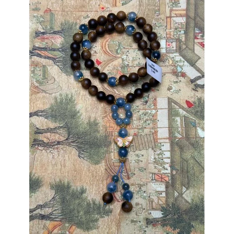 szh0572-玛瑙双圈+蝴蝶配饰+礼盒