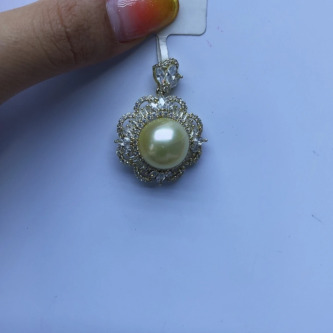 银S925镶嵌海水珍珠颈饰