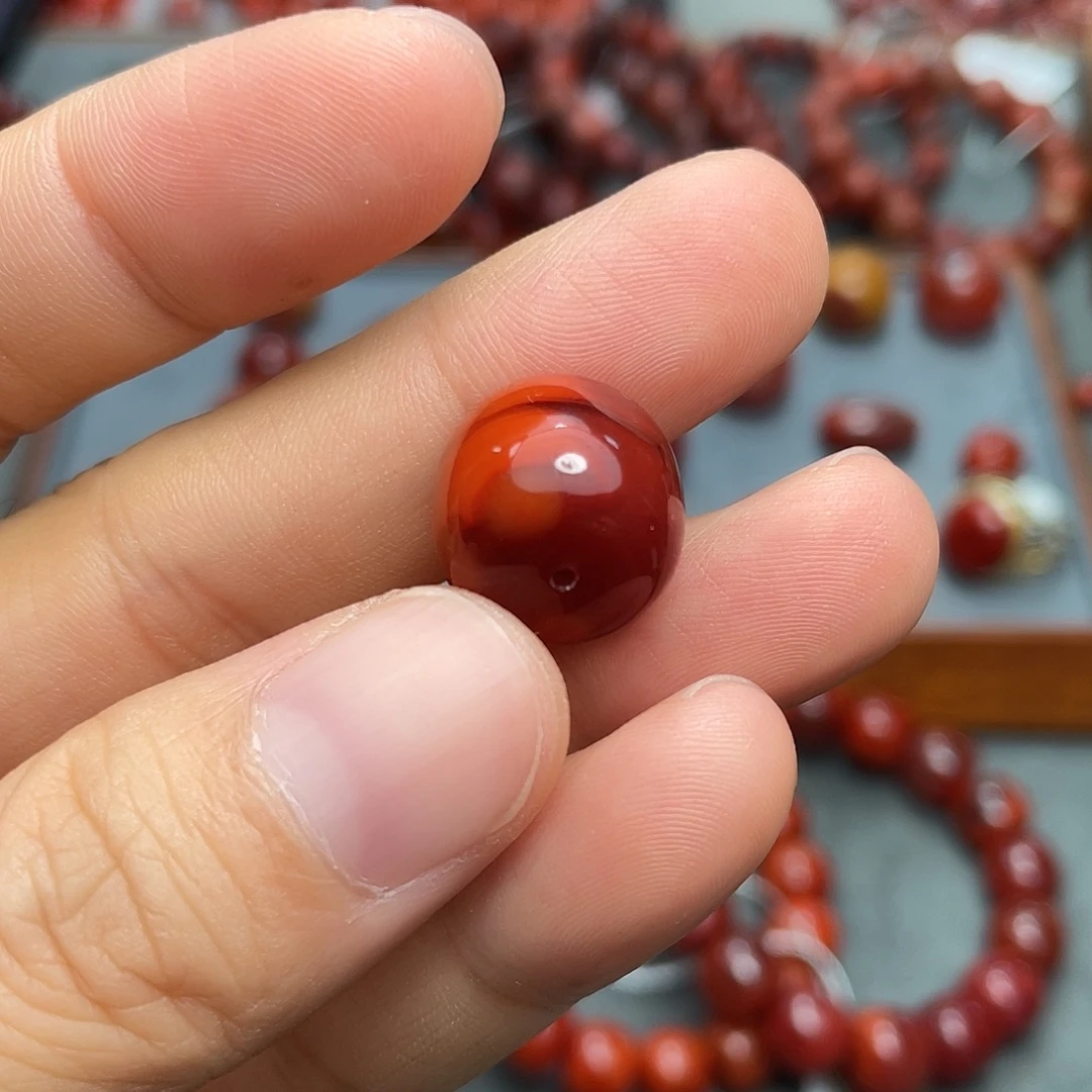 未镶嵌单珠南红玛瑙14