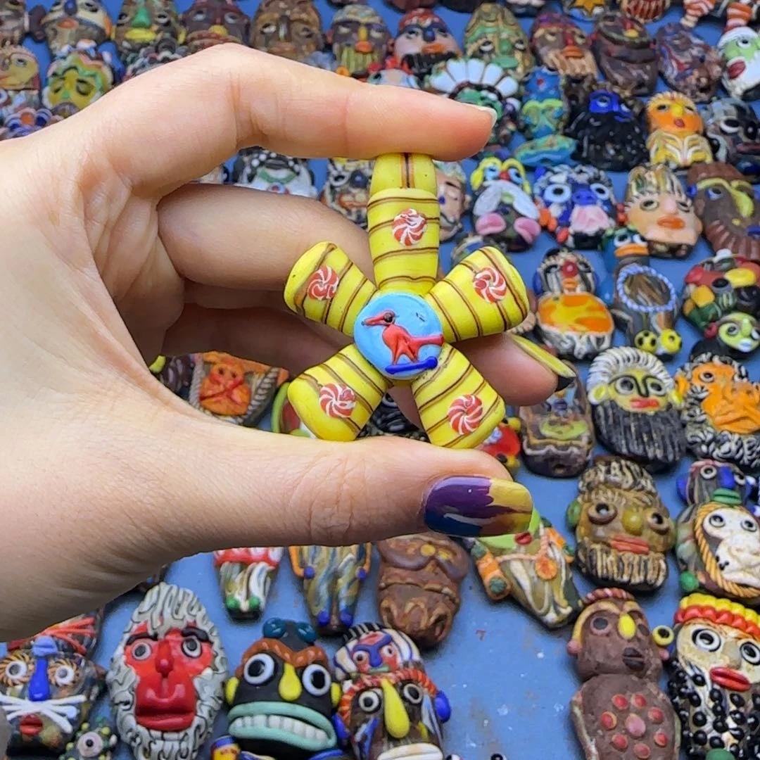 琉璃非金属玻璃颈饰吊坠