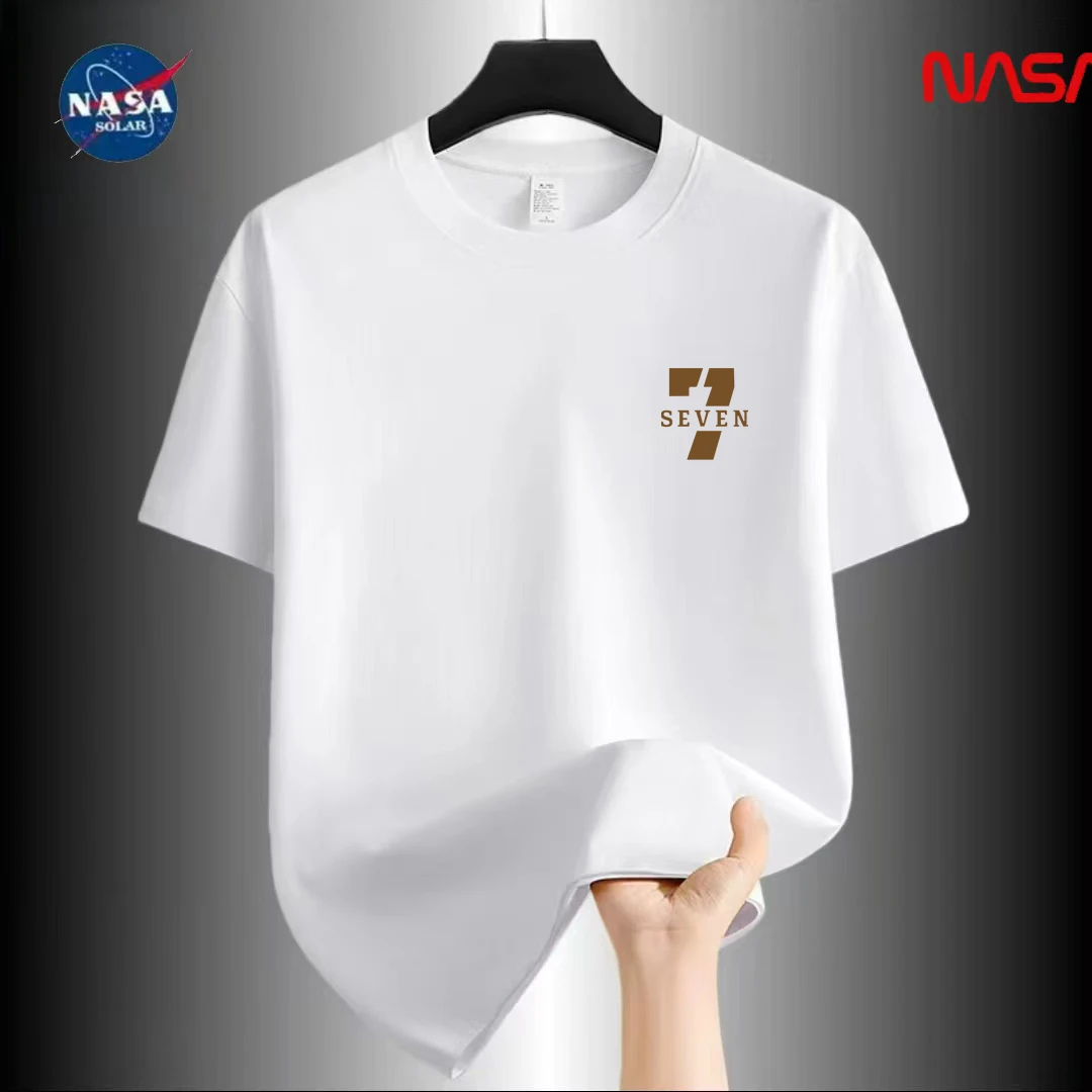 NASA联名纯棉夏季圆领短袖T恤微宽松时尚男女同款休闲百搭11