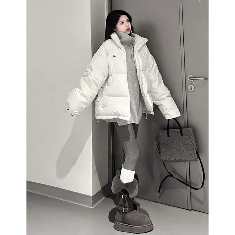 高筒灰色雪地靴女2025冬季新款厚底加绒加厚中长筒雪地棉靴子棉鞋