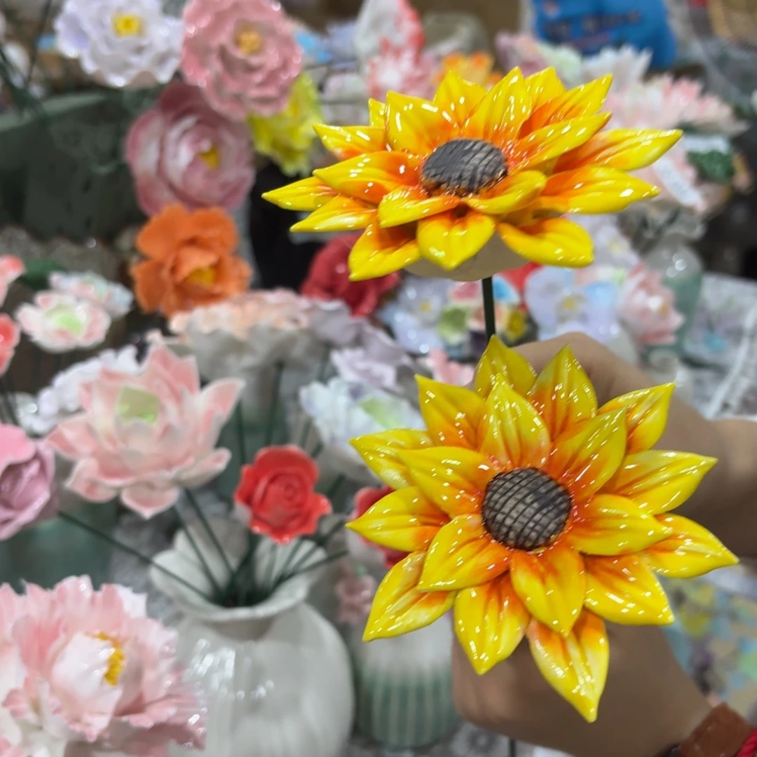 陶瓷花，拍满20发货，退款拉黑