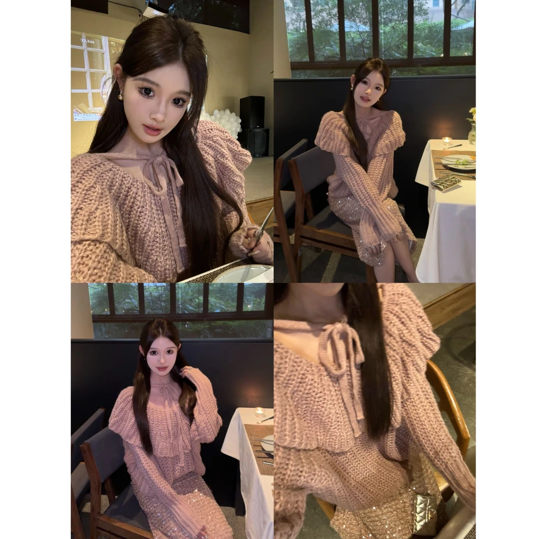 ju美美 ●【粉钻星河】ins百搭温柔秋冬毛衣预JJQ4MY4450