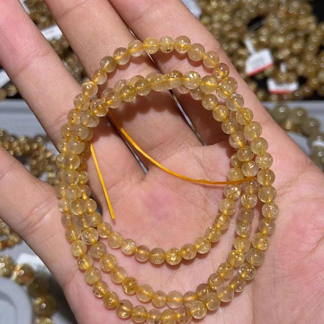 手链水晶未镶嵌金发三圈4.7m