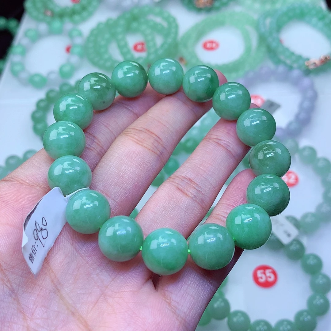 翡翠未镶嵌毛衣链卡13