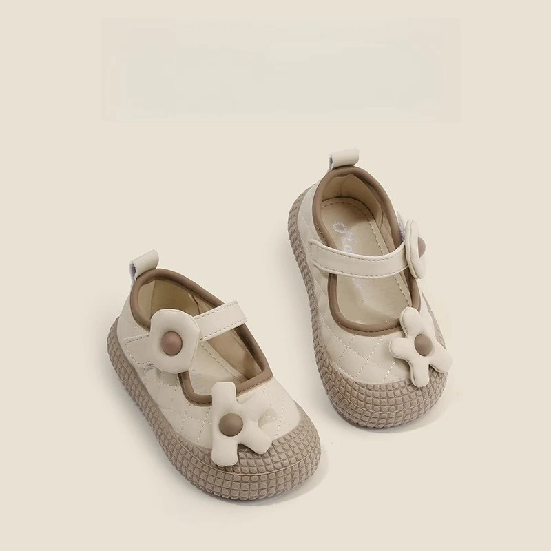 ABC儿童皮鞋婴儿学步鞋软底宝宝鞋女童鞋子春秋季防撞单鞋中小童