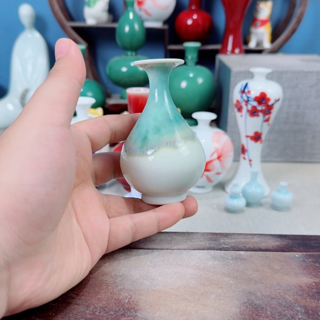 陶瓷手工小花器摆件