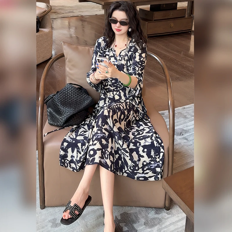 【Linda姐高端线】夏季时尚复古高贵气质法式连衣裙子AS5LYH1873