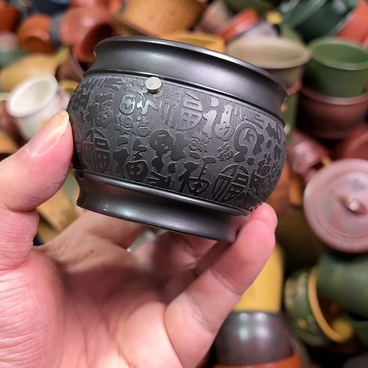 紫砂茶杯全手工紫砂主人杯