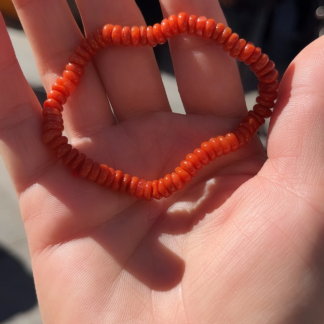 南红玛瑙未镶嵌手链