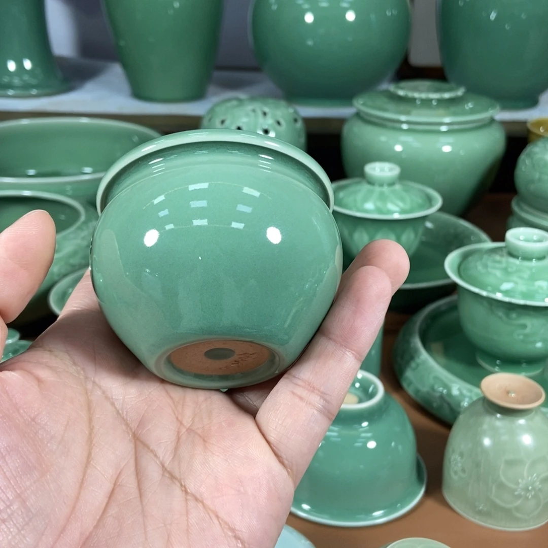 远***山龙泉青瓷手工主人杯